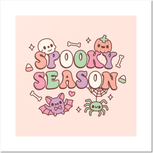 Cute Spooky Season Halloween Doodle Posters and Art